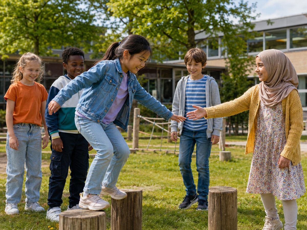 Kinderen spelen en groeien samen op in Nederland